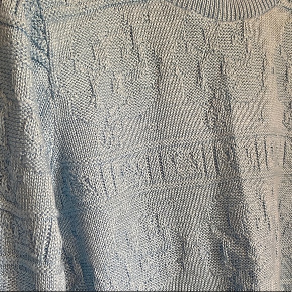 Vintage Rose Textured Knit Crew Neck Sweater - Picture 2 of 4